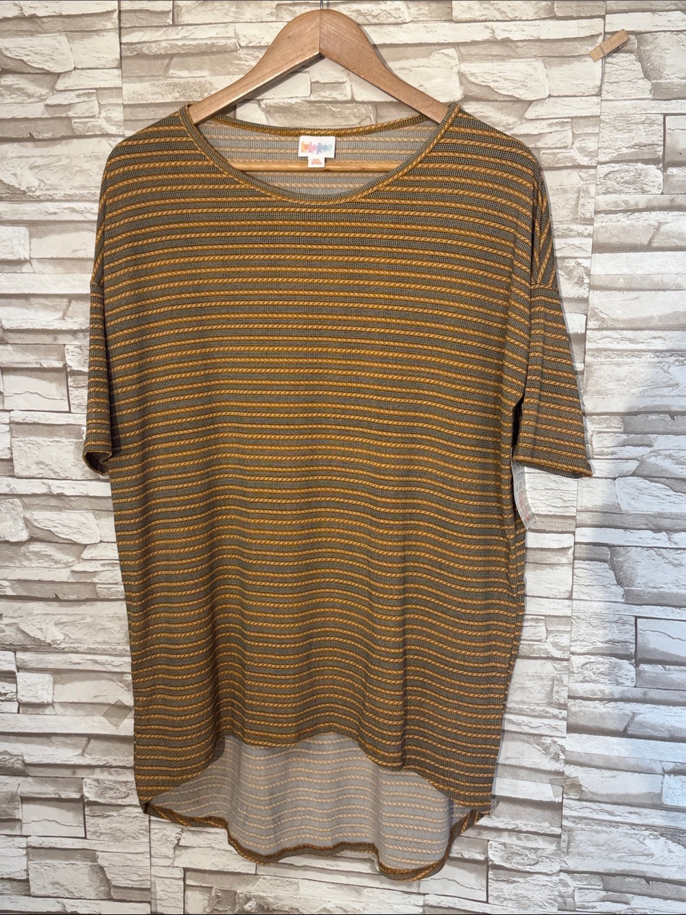 LuLaRoe XS Striped Short Sleeve Tunic/ Top